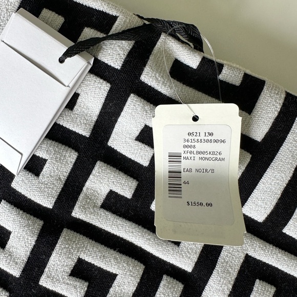 Balmain monogram cropped knitted top and skirt - Picture 8 of 12